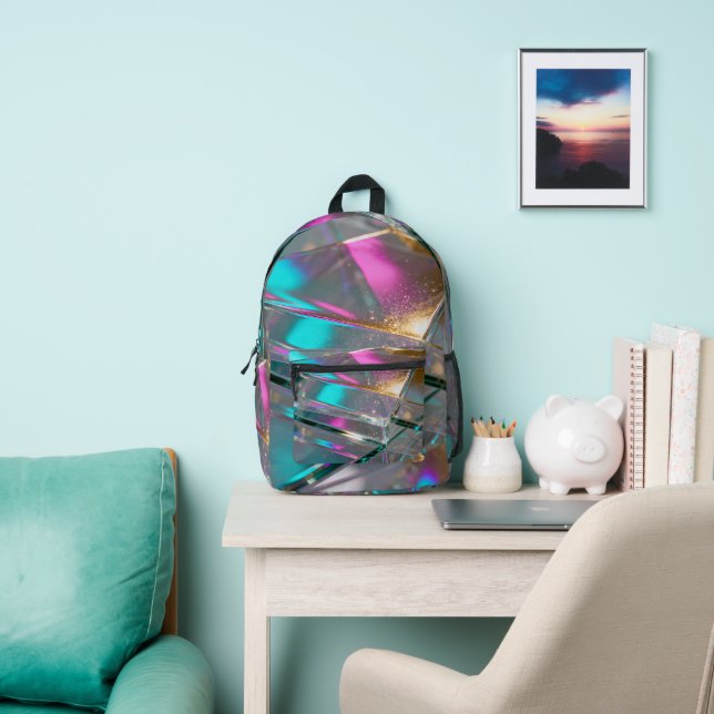Holographic Glass Rainbow Bedruckter Rucksack (InSitu)