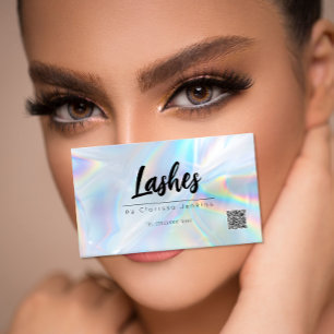 Holographic Lashes Eyelash Extensions Make-up Magnetische Visitenkarte