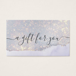 Holographic Lila Glitzer Luxe Glitzer Gift Card