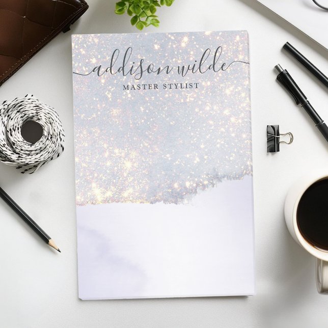 Holographic Lila Glitzer Luxury Glam Iridescent Post-it Klebezettel (Von Creator hochgeladen)