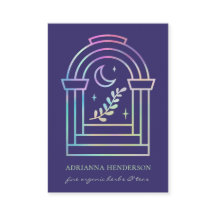 Holographic Moon & Herb Mystical Boho Doorway