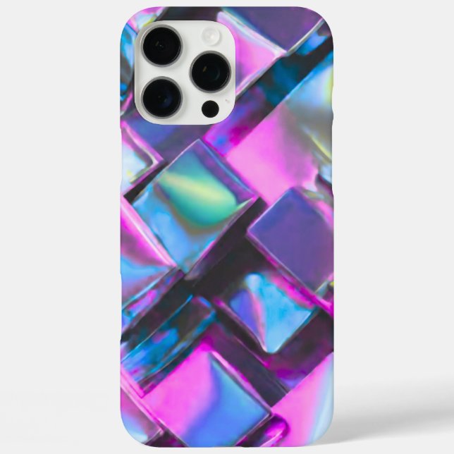 Holographic Neon Glow Aesthetic  Case-Mate iPhone Hülle (Rückseite)