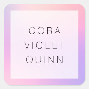 Holographic Ombre Square Sticker