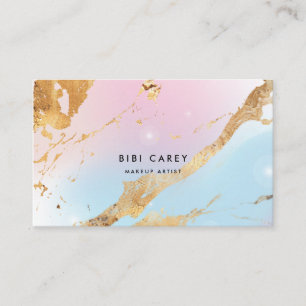 Holographic Opal Gold Foil Paint Business Card Visitenkarte