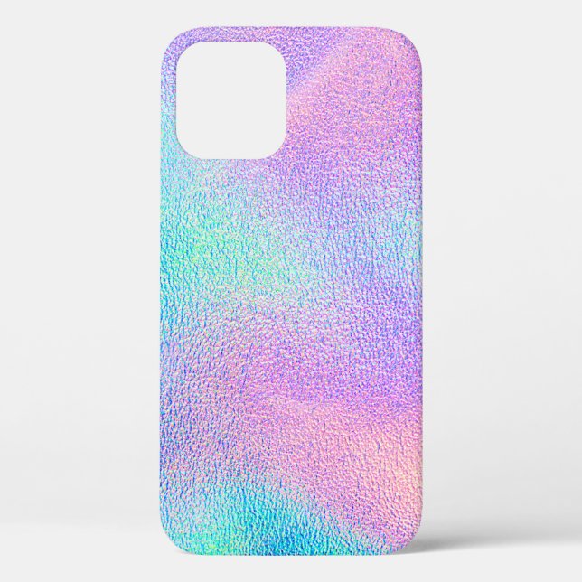 Holographic real textur in blue pink green colors Case-Mate iPhone hülle (Rückseite)