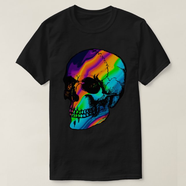 Holographic Skull Sticker.png T-Shirt (Design vorne)