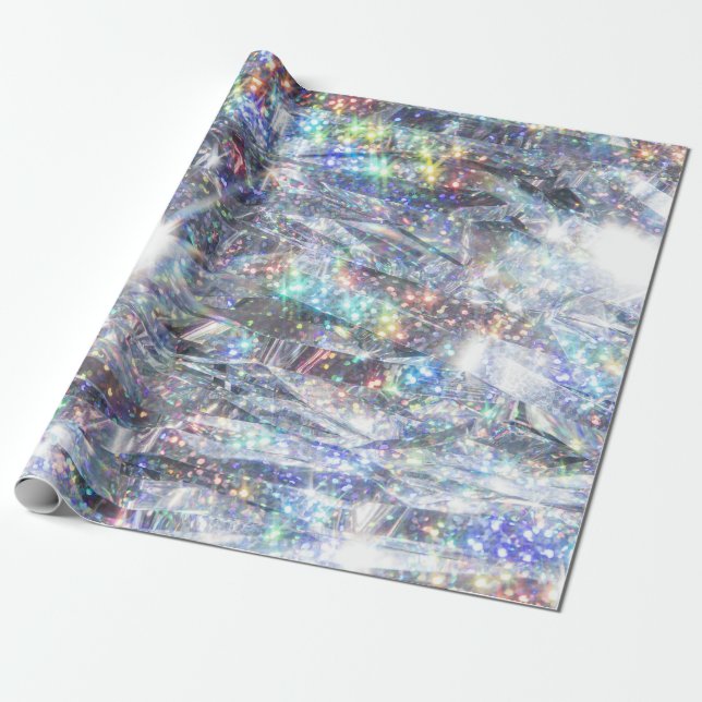 Holographic Sparkle Glitzer Geschenkpapier (Ungerollt)