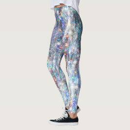 Holographic Sparkle Glitzer Leggings