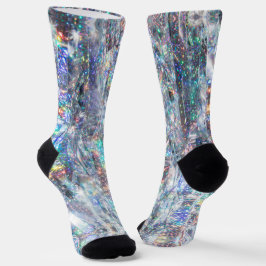 Holographic Sparkle Glitzer Socken