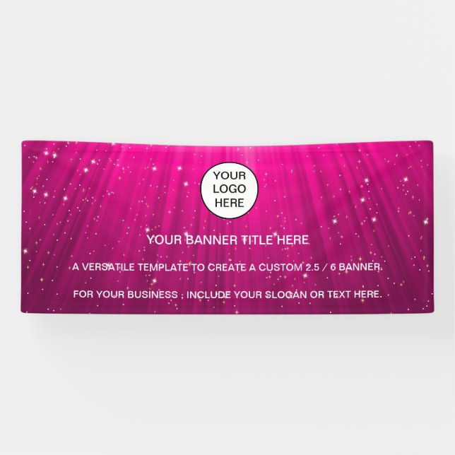 Holographic Sparkle Opal Iridescent-Geschäftszeich Banner (Horizontal)