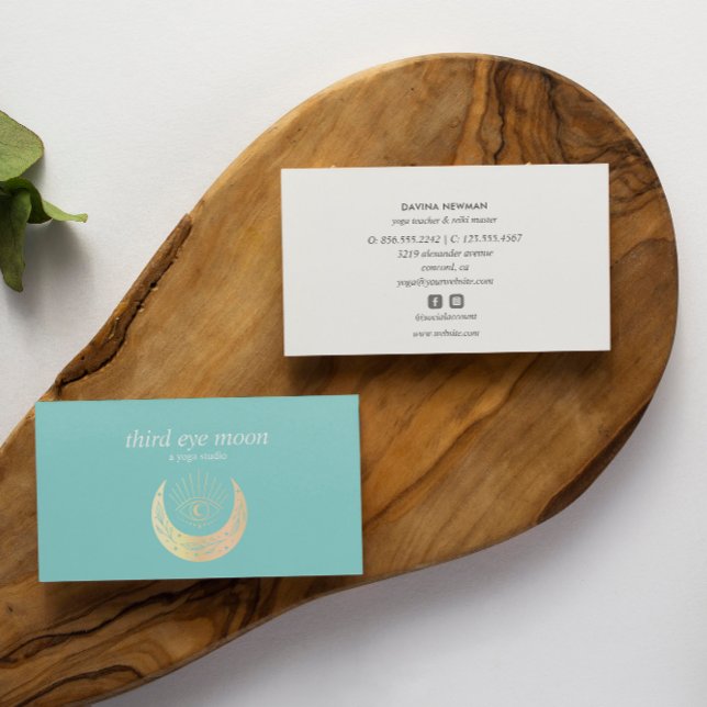 Holographic Third EYE Moon Yoga Spiritual Coach Bu Visitenkarte (Von Creator hochgeladen)