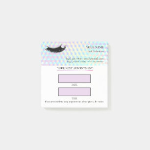 Holographic-Wimperntermin Post-it Klebezettel