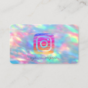 Holographische Abstammung OpaI nstagram Social Med Visitenkarte