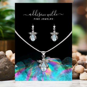 Holographische Alkoholtinte in der Fußleiste Visitenkarte