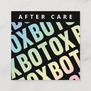 Holographische Botox Lip Filler Anleitung Nachsorg Quadratische Visitenkarte