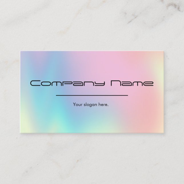 Holographische Gradient Business Cards Visitenkarte (Vorderseite)