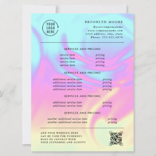 Holographische Iridescent Opal Flyer der Preise