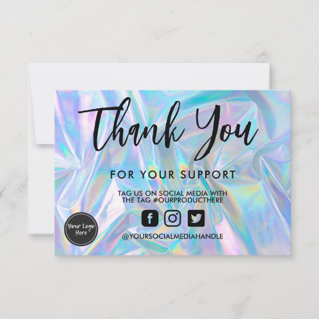 Holographische Kalligraphie Vielen Dank, Medienein (Vorderseite)