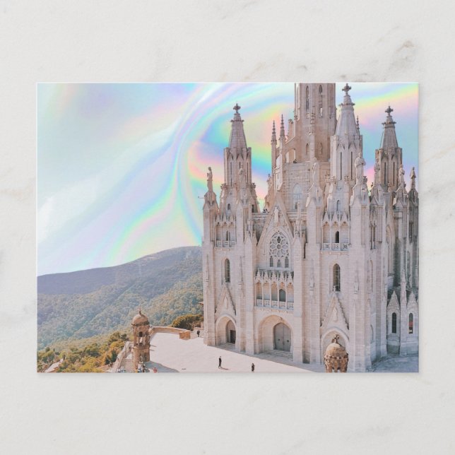 Holographische Kathedrale Postkarte (Vorderseite)