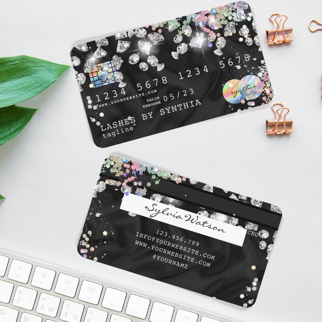 Holographische Kreditkartenstyling-Diamanten Visitenkarte (Von Creator hochgeladen)