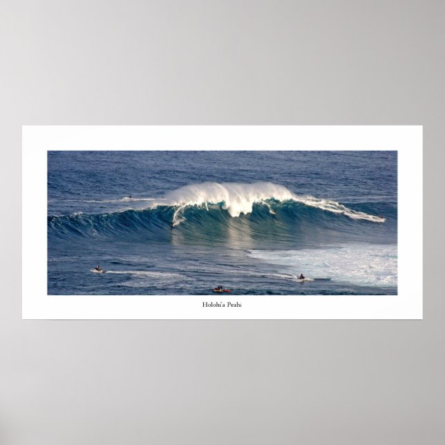 Holohi'a Peahi . surf photo poster . see descrip. (Vorne)