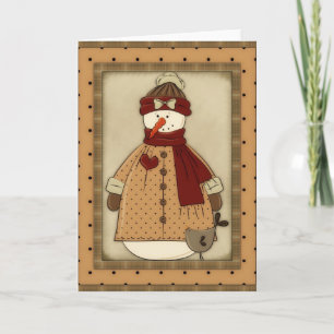 Hol's auf Snowgirl (Winter Grußkarte) Karte
