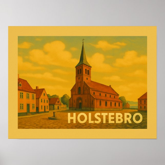 Holstebro Dänemark Giacometti Poster (Vorne)