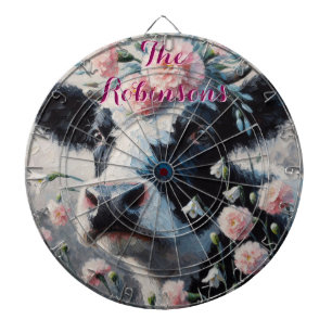 Holstein Cow Carnation Farm Personalisiert Dartscheibe