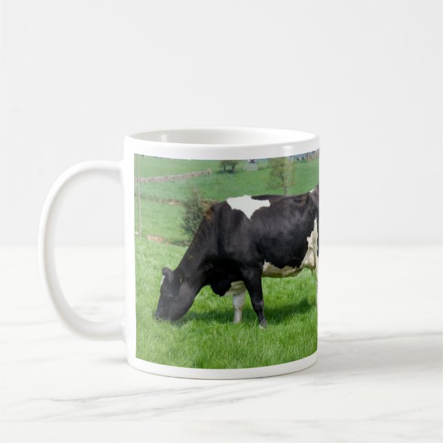 Holstein Cow Grazing Tasse (Links)