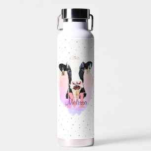 Holstein Cow Hübsch Farm Animal Monogram Muster Trinkflasche