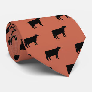 Holstein Cow Silhouette Pattern Krawatte
