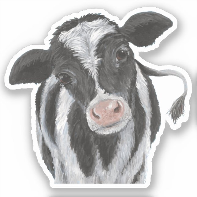 Holstein Cow Vinyl Sticker (Vorderseite)