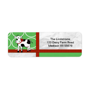 Holstein-Feiertags-Weihnachtskuh-Cartoon