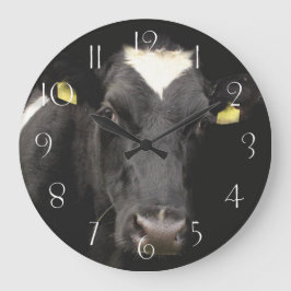 Holstein Fresianische Kuh Große Wanduhr