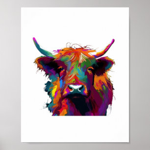Holstein Friesian Cow - Niedliche Kuh - Geschenk f Poster