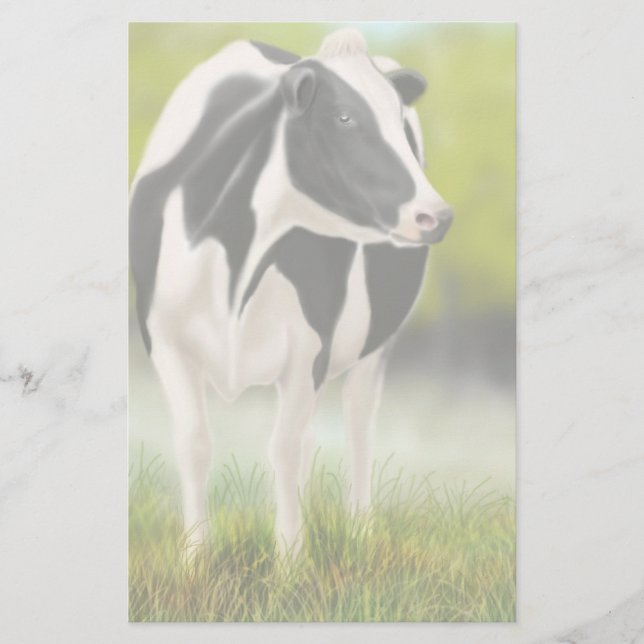 Holstein-Kuh-Briefpapier Briefpapier (Vorderseite)