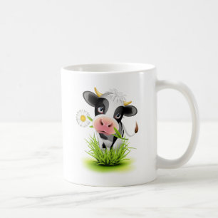 Holstein-Kuh im Gras Kaffeetasse