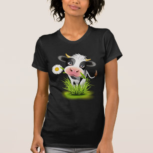 Holstein-Kuh im Gras T-Shirt