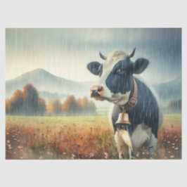 Holstein Kuh im Rain Tissue Paper Seidenpapier