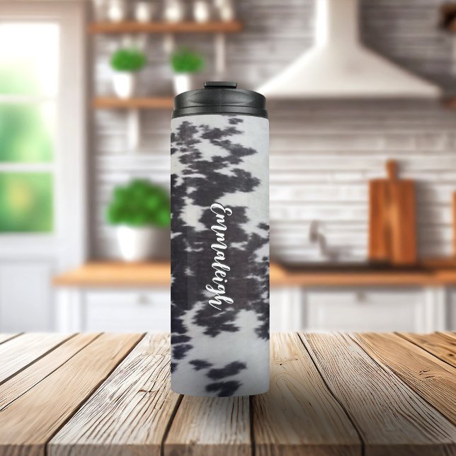 Holstein Kuh Imitate Leather Natural Look Thermosbecher (Von Creator hochgeladen)