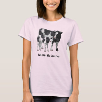 Holstein-Kuh & Süßes Kalb - Text Anpassen T-Shirt