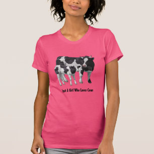 Holstein Kuh und Niedliches Kalb personalisieren I T-Shirt