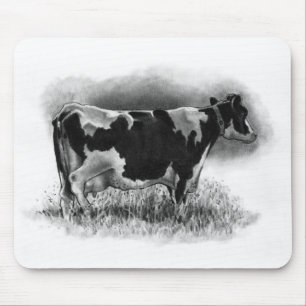 Holstein-Kuh: Ursprüngliches Bleistift-Zeichnen: Mousepad