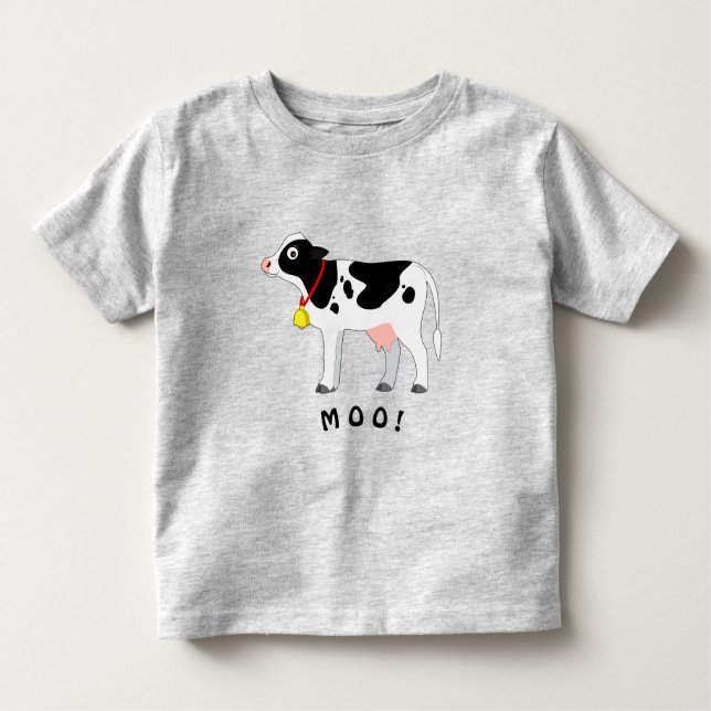 Holstein-Kühe gehen MOO! Kleinkind T-shirt (Vorderseite)