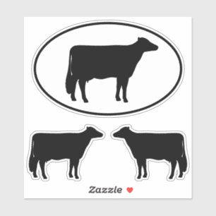 Holstein Silhouetten Vinyl Sticker Set