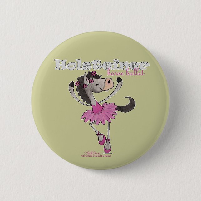 Holsteiner Horse Ballet Button (Vorderseite)