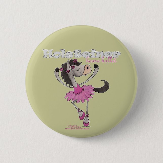 Holsteiner Horse Ballet Button (Vorderseite)