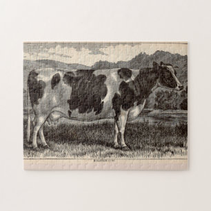 Holsteinkuh aus dem 19. Jahrhundert Puzzle