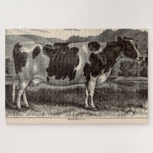Holsteinkuh aus dem 19. Jahrhundert Puzzle