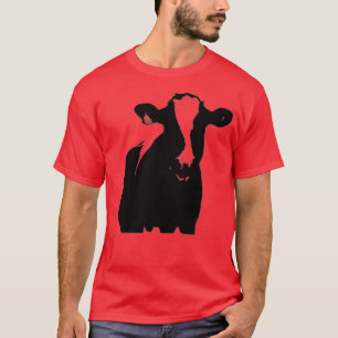Holsteinkuh, schwarz-weiße Kuh T-Shirt